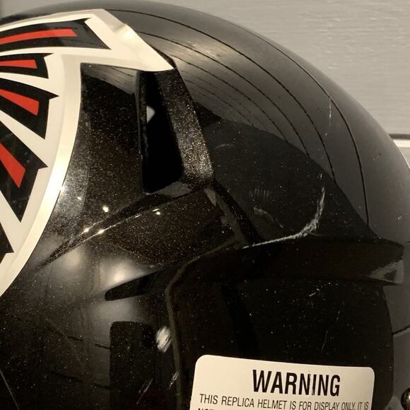 GRADY JARRETT Autographed FULL Size Replica ATLANTA FALCONS Helmet Black 05/2017 - Picture 8 of 12